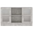 Vitrina de madera de ingeniería gris 120x30,5x70