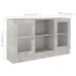 Vitrina de madera de ingeniería gris 120x30,5x70