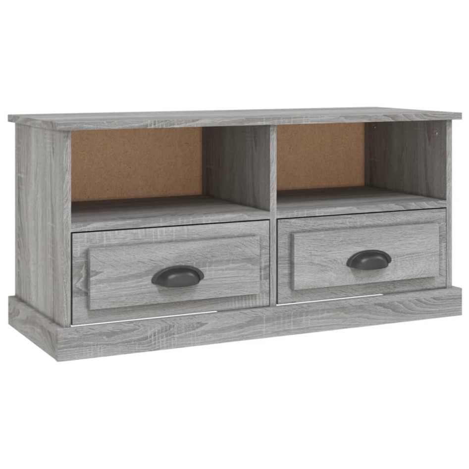 Mueble para TV madera contrachapada gris Sonoma 93x35,5x45