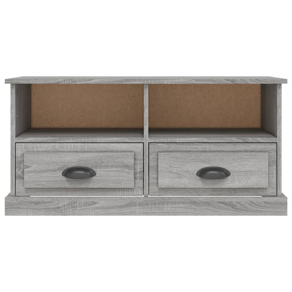 Mueble para TV madera contrachapada gris Sonoma 93x35,5x45