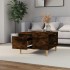 Mesa de centro madera contrachapada roble ahumado 55x55x36,5