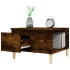 Mesa de centro madera contrachapada roble ahumado 55x55x36,5