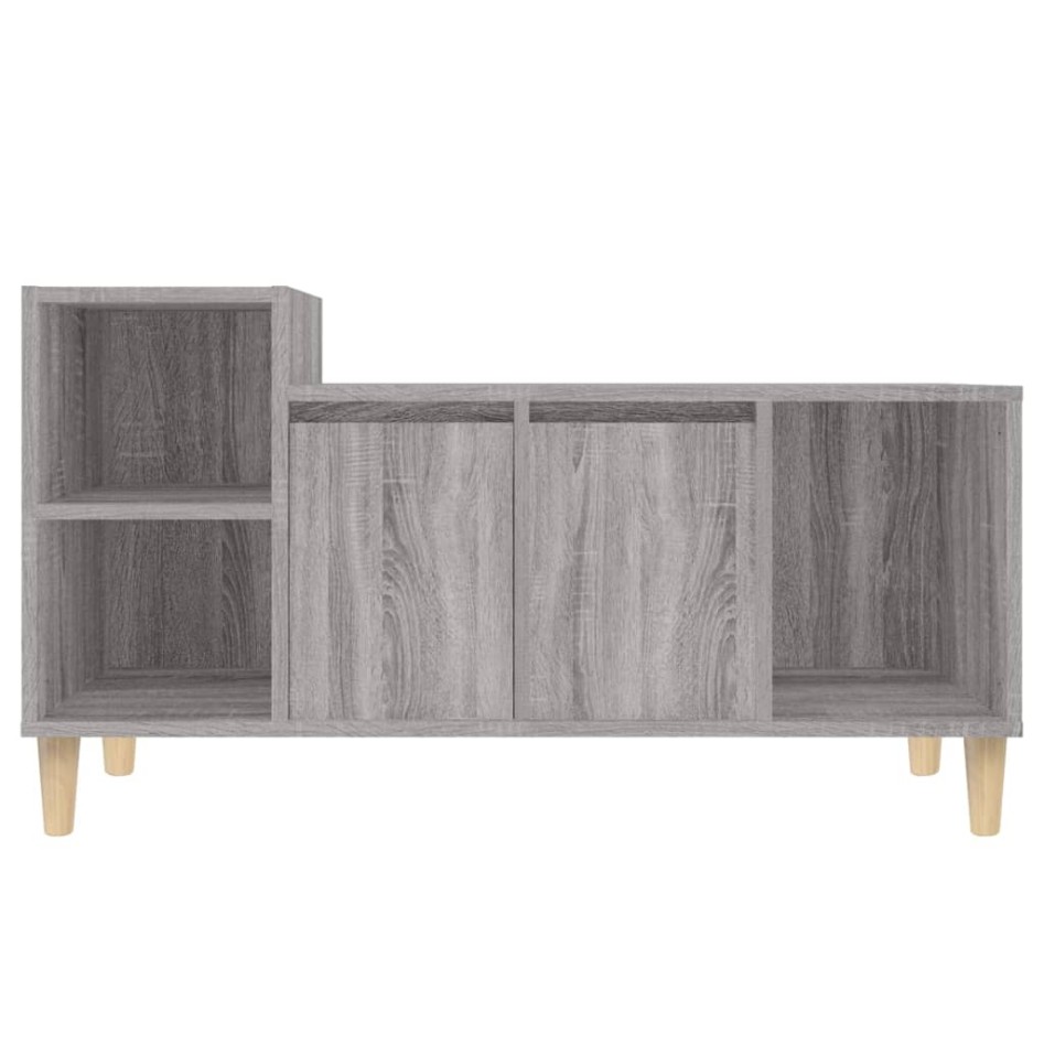 Mueble de TV madera contrachapada gris Sonoma 100x35x55