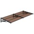 Marquesina de puerta policarbonato negro 152,5x90