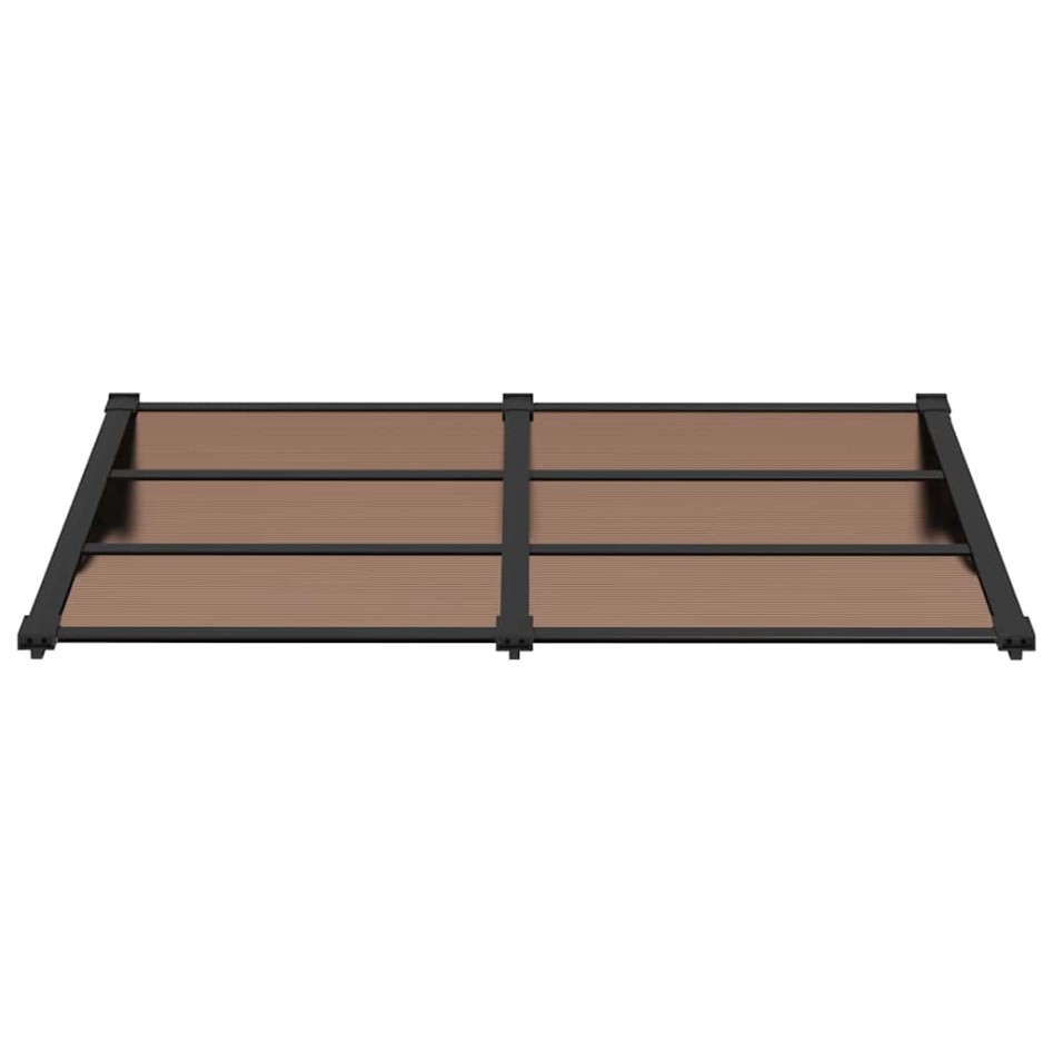 Marquesina de puerta policarbonato negro 152,5x90