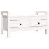 Banco de recibidor madera maciza de pino blanco 80x40x43