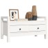 Banco de recibidor madera maciza de pino blanco 80x40x43