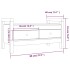 Banco de recibidor madera maciza de pino blanco 80x40x43