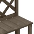 Soporte de plantas y enrejado madera de abeto gris 70x42x115