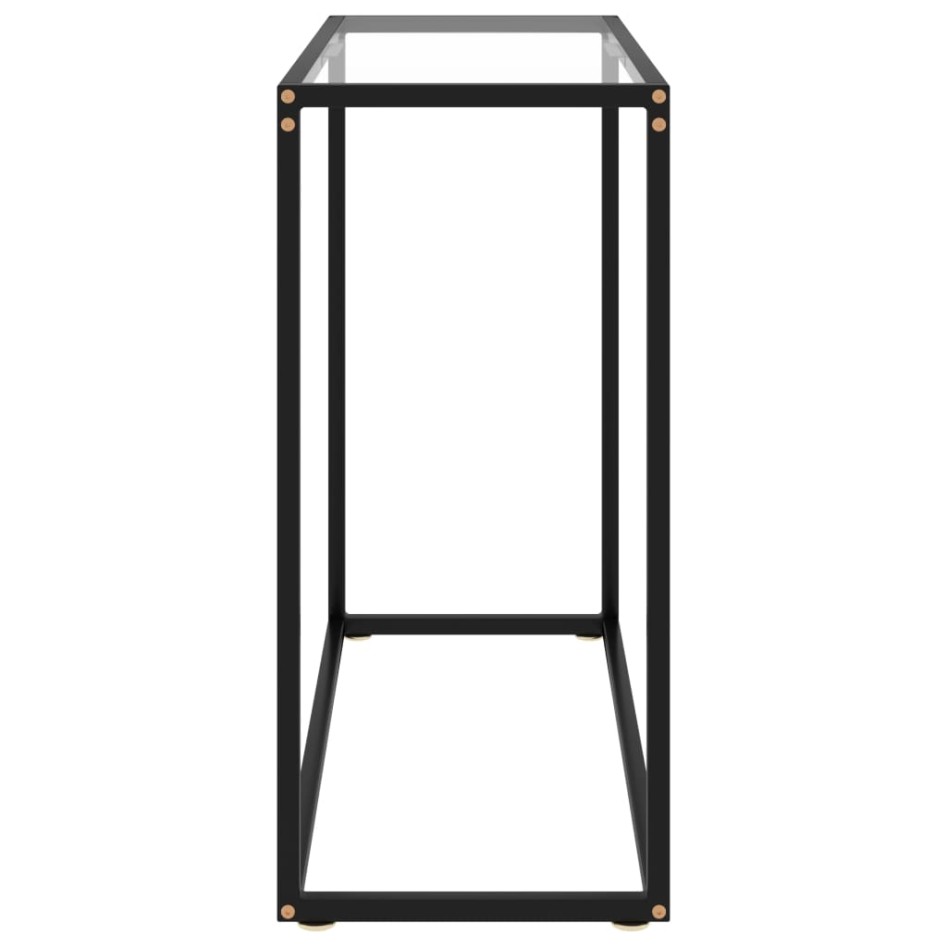 Mesa consola vidrio templado transparente 80x35x75