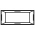 Mesa consola vidrio templado transparente 80x35x75
