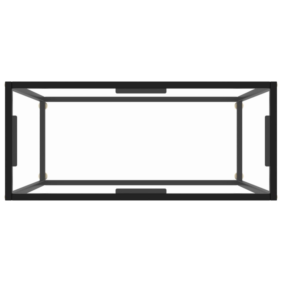 Mesa consola vidrio templado transparente 80x35x75