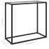 Mesa consola vidrio templado transparente 80x35x75
