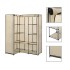 Armario de esquina color crema 130x87x169