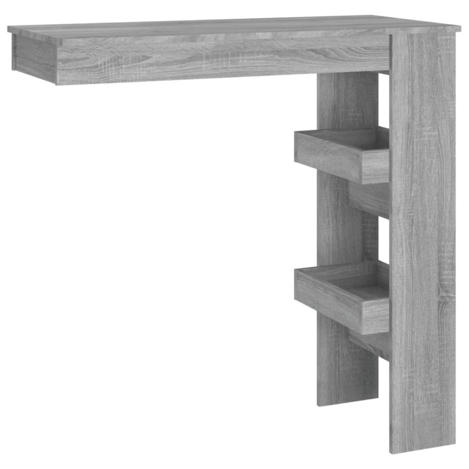 Mesa de bar de pared madera contrachapada gris