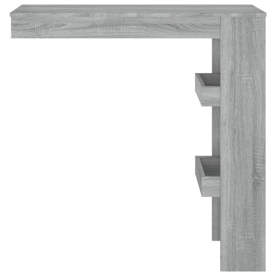 Mesa de bar de pared madera contrachapada gris