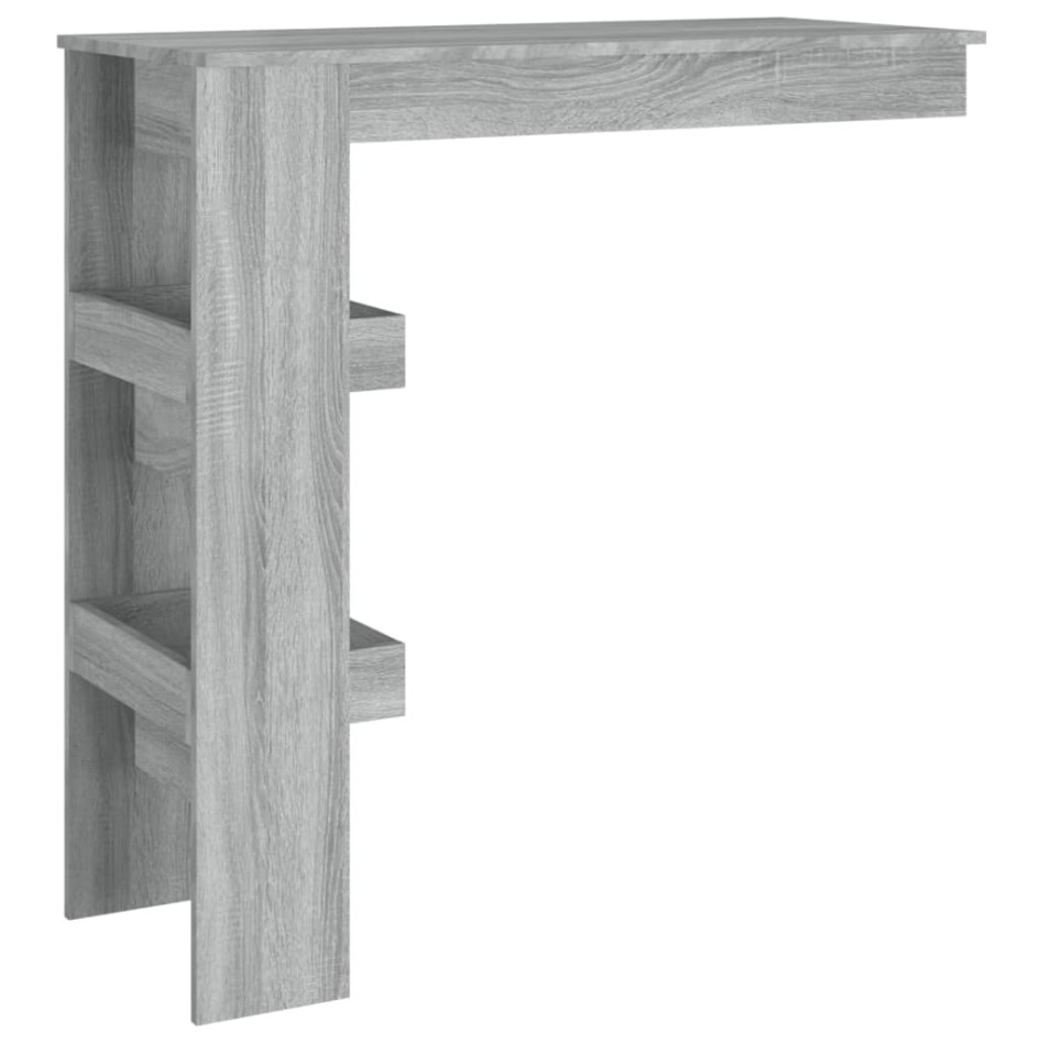 Mesa de bar de pared madera contrachapada gris