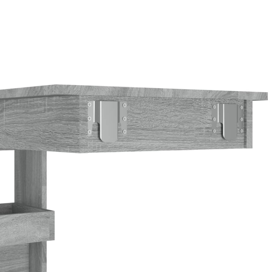Mesa de bar de pared madera contrachapada gris