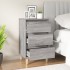 Mesita de noche madera contrachapada gris Sonoma 40x35x70