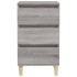 Mesita de noche madera contrachapada gris Sonoma 40x35x70