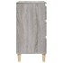 Mesita de noche madera contrachapada gris Sonoma 40x35x70