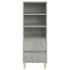 Aparador alto madera contrachapada gris hormigón 40x36x110