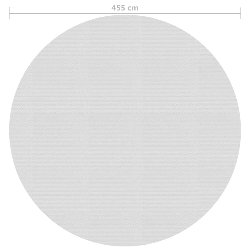 Cubierta solar de piscina de PE flotante gris 455