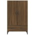 Aparador alto de madera contrachapada marrón roble 70x31x115