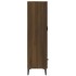 Aparador alto de madera contrachapada marrón roble 70x31x115