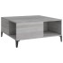 Mesa de centro madera contrachapada gris Sonoma 80x80x36,5
