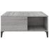Mesa de centro madera contrachapada gris Sonoma 80x80x36,5