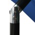Sombrilla jardín 3 niveles palo de aluminio celeste 2,5x2,5