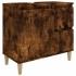Armario de baño madera contrachapada roble ahumado 65x33x60