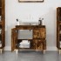 Armario de baño madera contrachapada roble ahumado 65x33x60