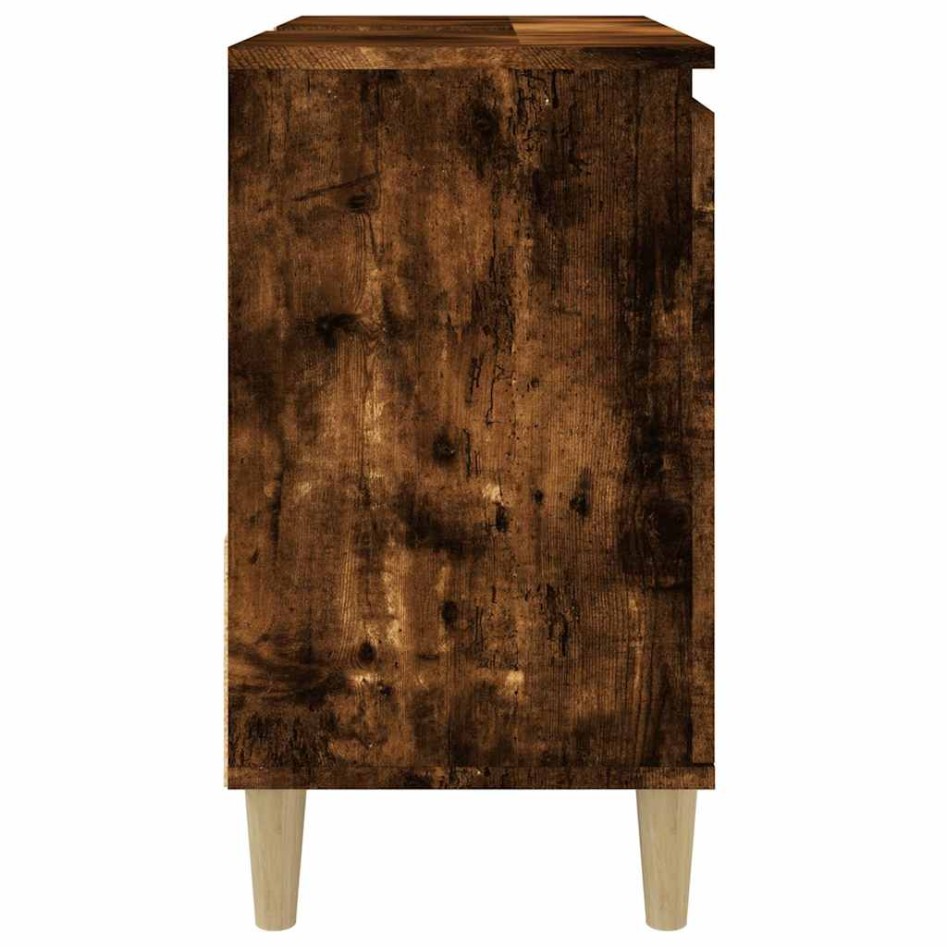Armario de baño madera contrachapada roble ahumado 65x33x60