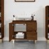 Armario de baño madera contrachapada marrón roble 65x33x60