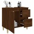 Armario de baño madera contrachapada marrón roble 65x33x60