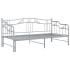 Estructura de sofá cama extraíble de metal gris 90x200