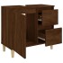 Armario de baño madera contrachapada marrón roble 65x33x60
