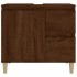 Armario de baño madera contrachapada marrón roble 65x33x60