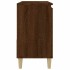 Armario de baño madera contrachapada marrón roble 65x33x60