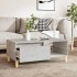 Mesa de centro madera contrachapada gris hormigón 90x50x36,5