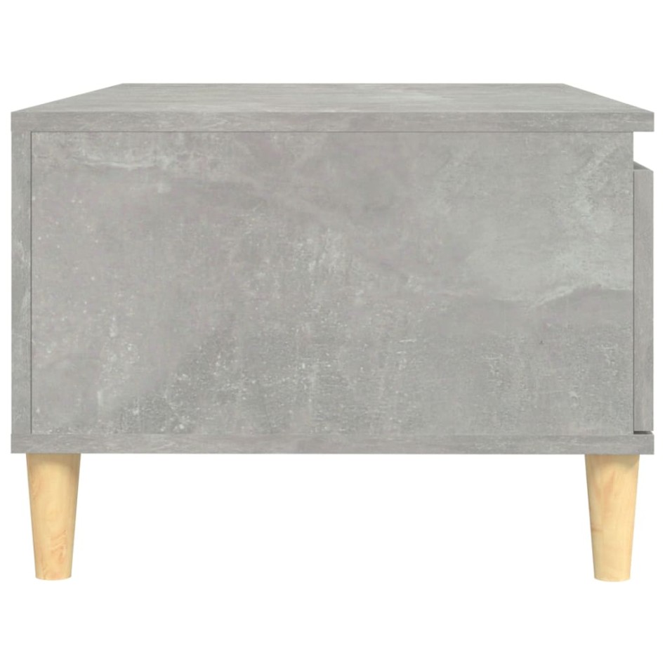 Mesa de centro madera contrachapada gris hormigón 90x50x36,5