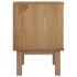 Mesita de noche OTTA madera de pino marrón y gris 45x39x57