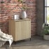 Aparador de madera contrachapada color roble Sonoma 60x35x70