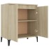 Aparador de madera contrachapada color roble Sonoma 60x35x70