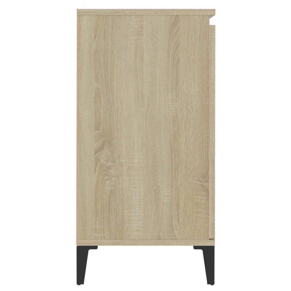 Aparador de madera contrachapada color roble Sonoma 60x35x70