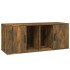 Mueble para TV madera contrachapada roble ahumado 100x35x40