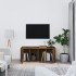 Mueble para TV madera contrachapada roble ahumado 100x35x40
