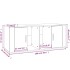 Mueble para TV madera contrachapada roble ahumado 100x35x40